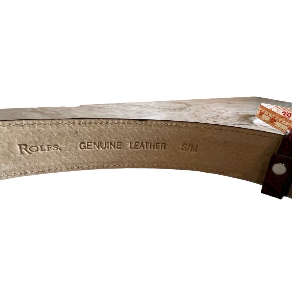 Rolfs Genuine Leather Snake Print Python Statemen… - image 6